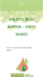 Mobile Screenshot of holisticblissburton.co.uk